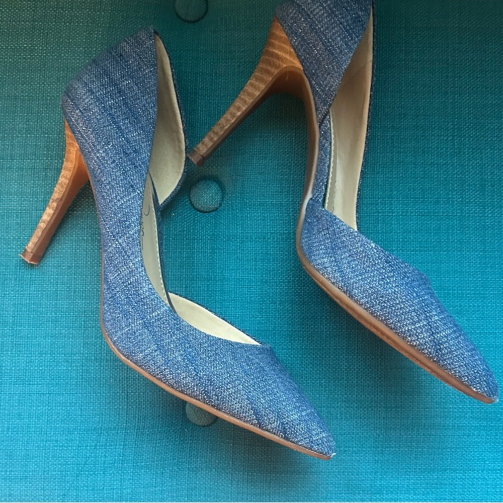 Jessica Simpson Blue Denim Heels
